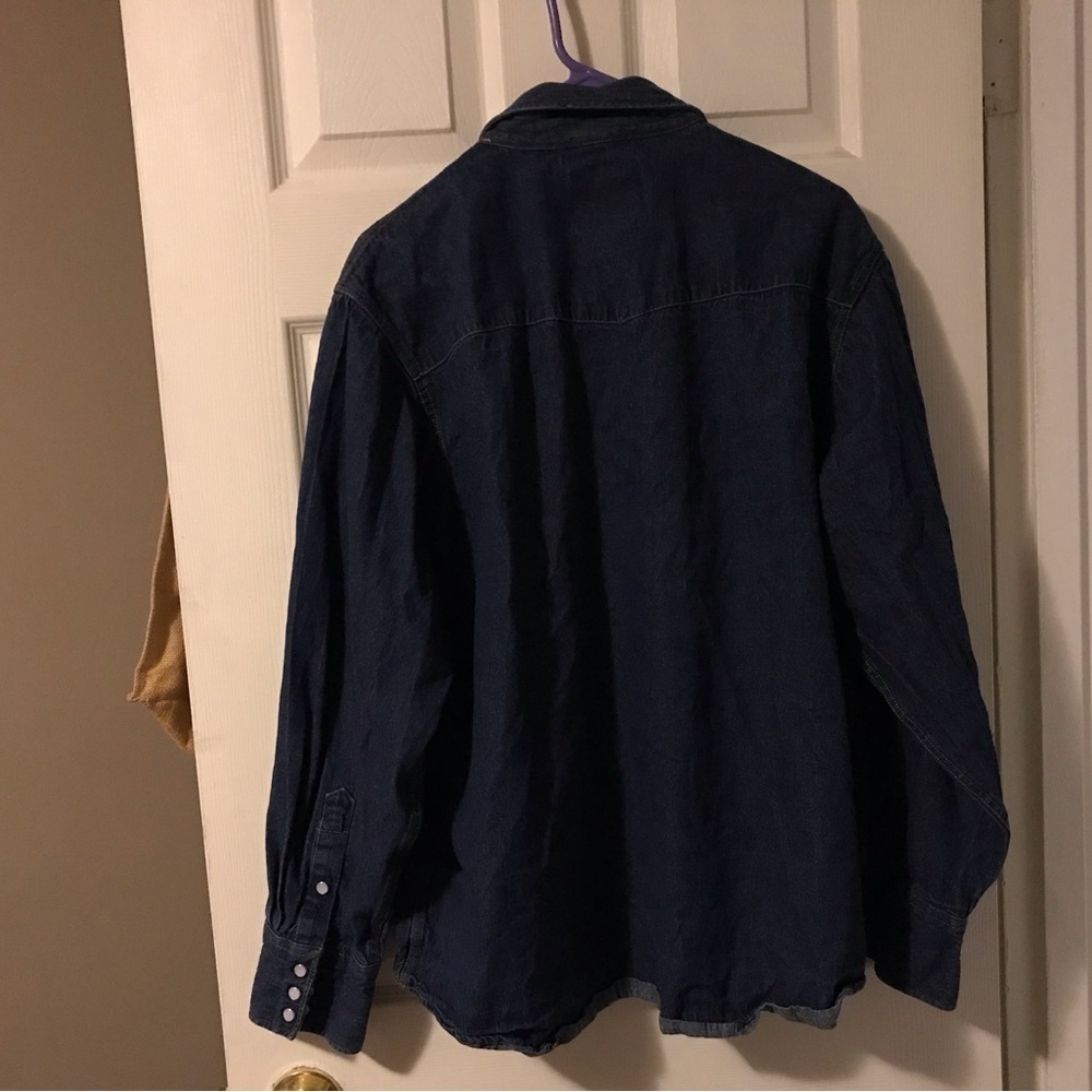 Work Cowboy Wear Denium Shirt - Picture 5 of 7